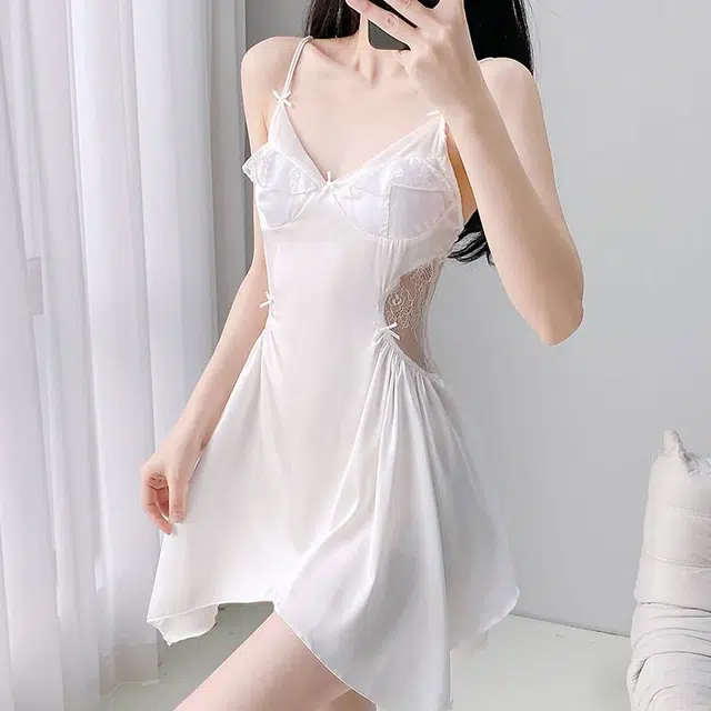 顶瓜瓜 夏季女透气休闲亲肤优雅家居服睡裙 女款
