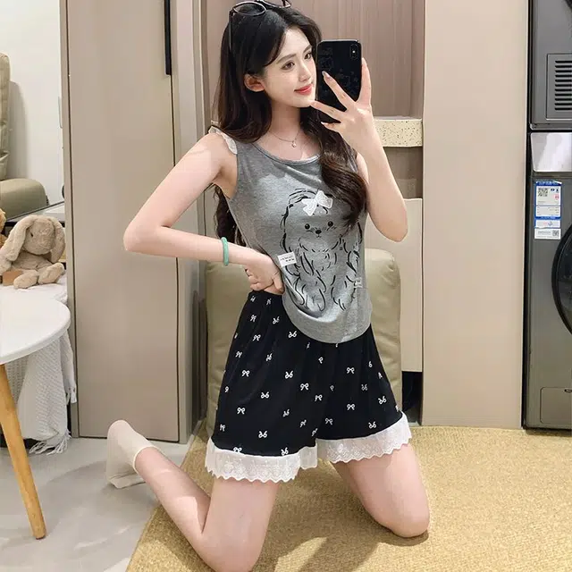 顶瓜瓜 家居休闲舒适亲肤面料可外穿服睡衣礼盒 女款