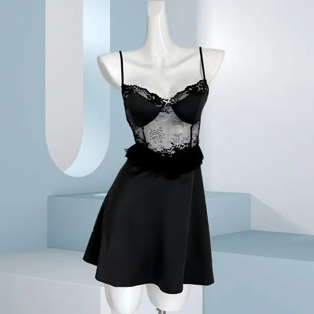 顶瓜瓜 夏季女透气简约舒适性感家居服睡裙 女款