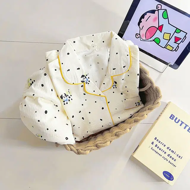 顶瓜瓜 夏季女可爱印花舒适简约设计柔软透气面料家居服睡衣套装 女款