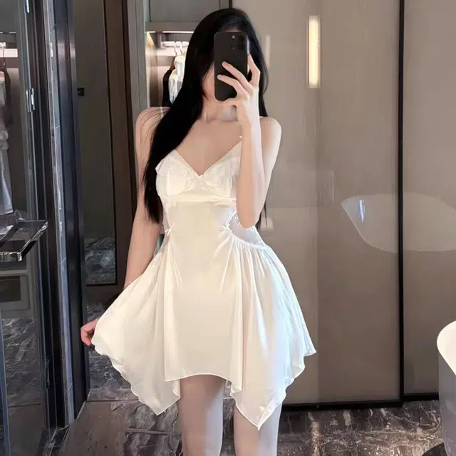 顶瓜瓜 夏季女透气休闲亲肤优雅家居服睡裙 女款