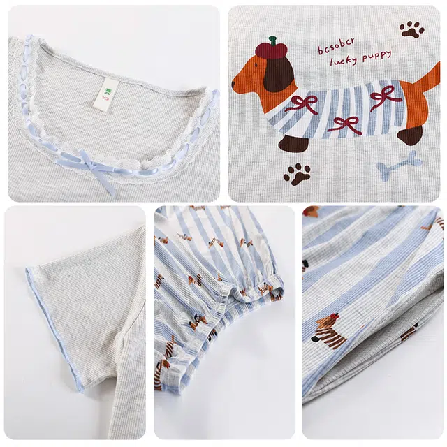 顶瓜瓜 轻便透气舒适亲肤短袖两件套简约款式家居服睡衣套装 女款