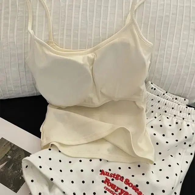 顶瓜瓜 夏季女透气简约休闲亲肤吊带家居服睡衣套装 女款