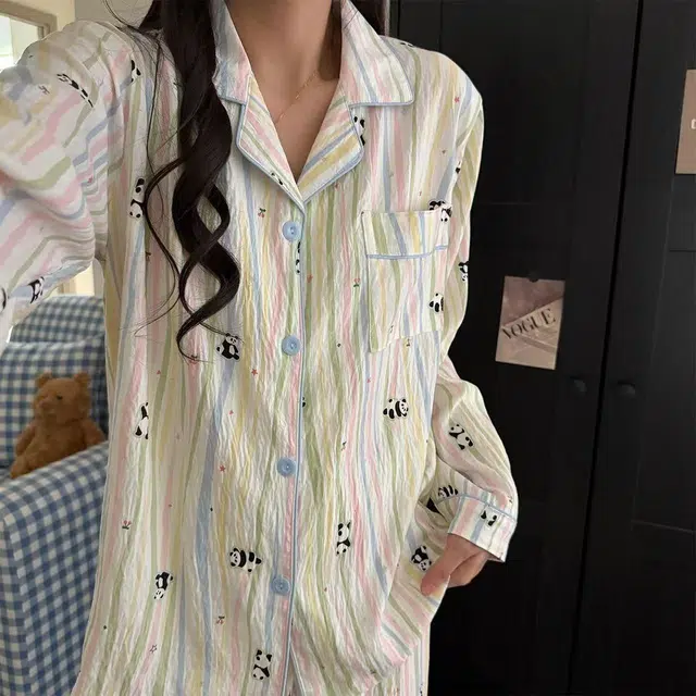 顶瓜瓜 夏季女透气舒适简约休闲宽松设计家居服睡衣套装 女款