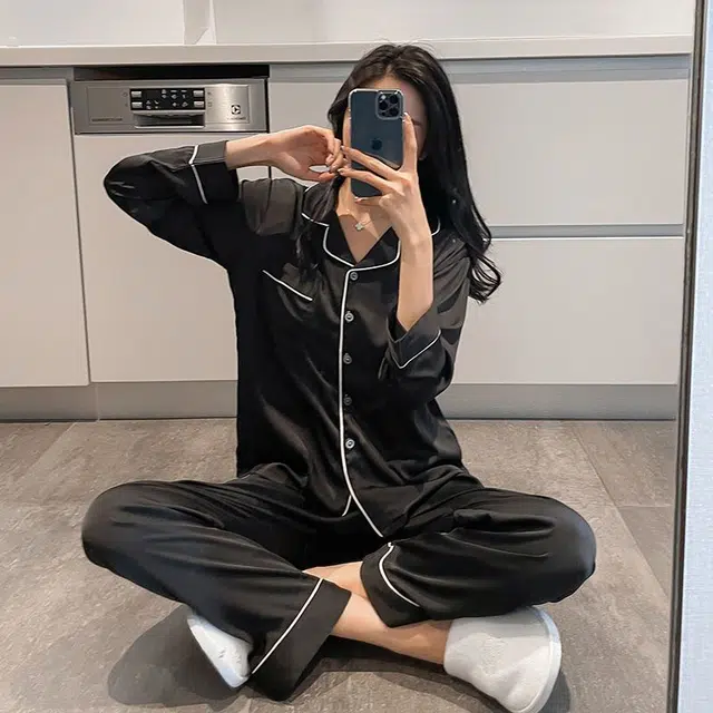 顶瓜瓜 宽松版型亲肤面料舒适可外穿家居服睡衣套装 女款
