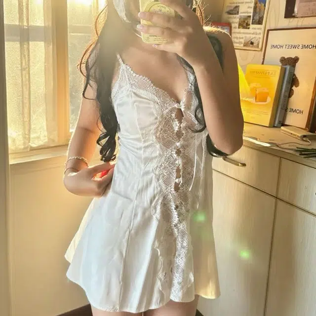 顶瓜瓜 夏季女纯欲设计优雅气质性感吊带家居服睡裙 女款