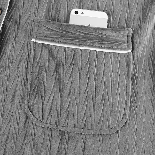 顶瓜瓜 冬季德绒加厚保暖纯色翻领休闲舒适家居服睡衣套装 女款