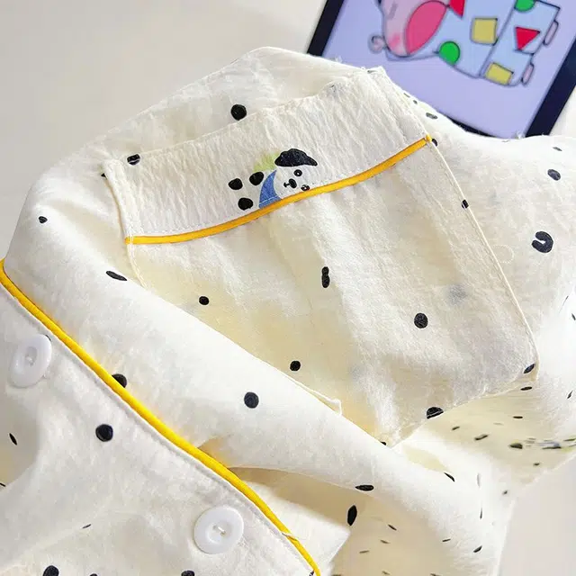 顶瓜瓜 夏季女可爱印花舒适简约设计柔软透气面料家居服睡衣套装 女款