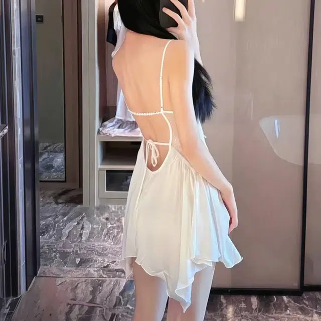 顶瓜瓜 夏季女透气休闲亲肤优雅家居服睡裙 女款