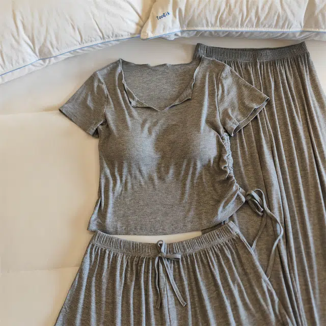 顶瓜瓜 夏季女舒适休闲宽松设计时尚家居服睡衣套装 女款