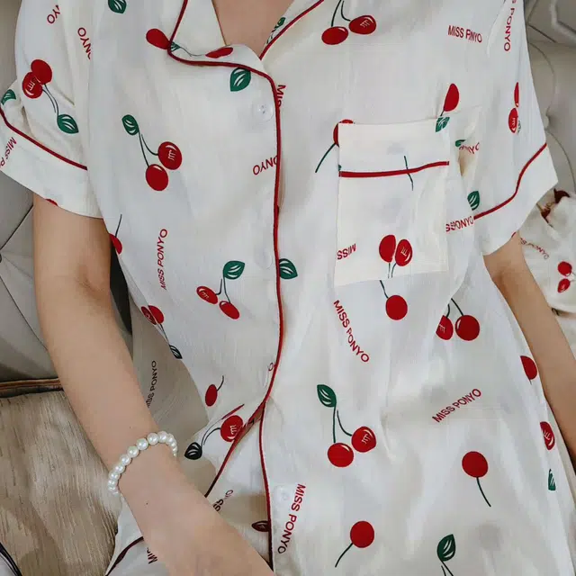 顶瓜瓜 夏季女时尚透气清新休闲设计家居服睡衣套装 女款