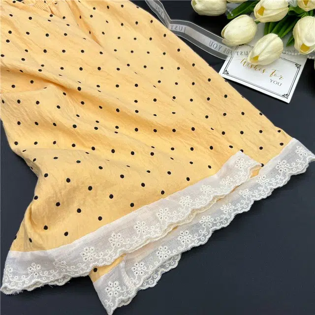 顶瓜瓜 棉质无袖背心短裤纯色波点简约家居服夏季睡衣礼盒 女款