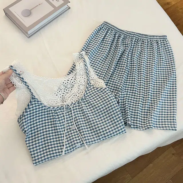 顶瓜瓜 夏季女简约休闲设计家居服睡衣套装 女款