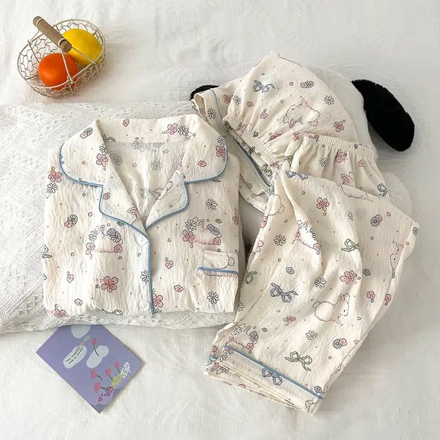 顶瓜瓜 时尚舒适简约休闲家居服夏季睡衣套装 女款