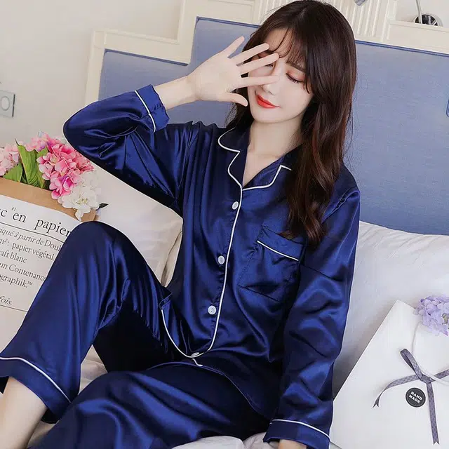 顶瓜瓜 宽松版型亲肤面料舒适可外穿家居服睡衣套装 女款