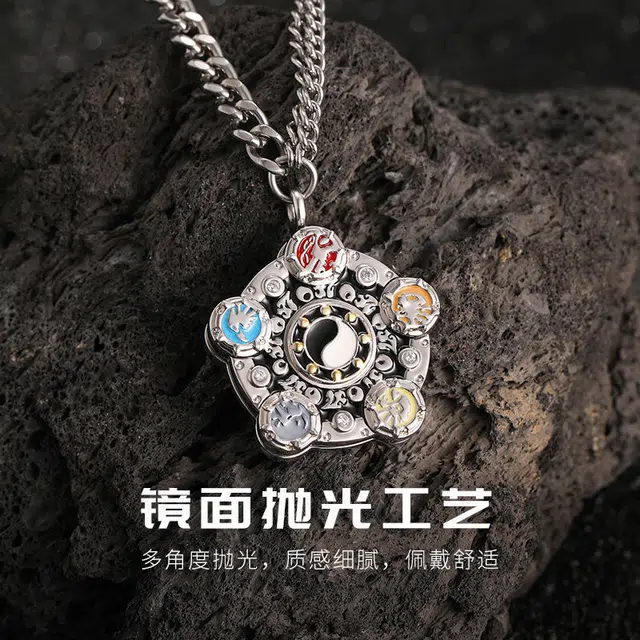 乐乐兄弟 铠甲勇士帝皇侠五行铠甲 可旋转吊坠个性精致灵动合金 谷圈挂件