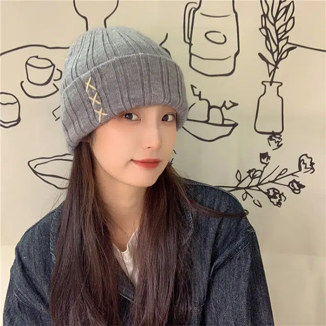 俞兆林 韩版秋冬时尚简约针织保暖防寒 腈纶 绒线帽 男女同款情侣款