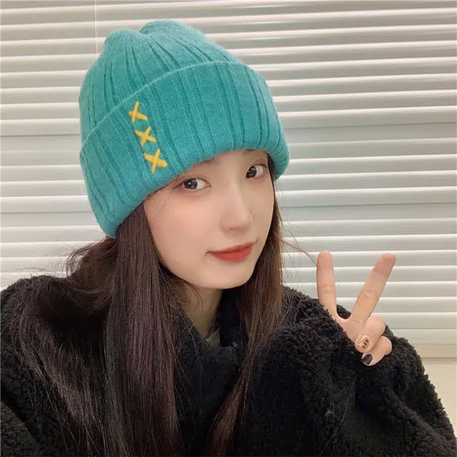 俞兆林 韩版秋冬时尚简约针织保暖防寒 腈纶 绒线帽 男女同款情侣款