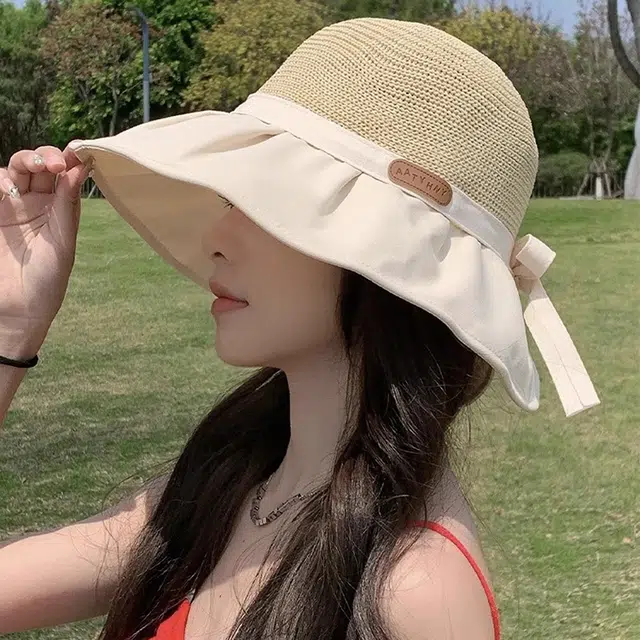 俞兆林 韩系街头出行时尚高级感小清新防紫外线防晒大帽檐显脸小 棉 渔夫帽 女款