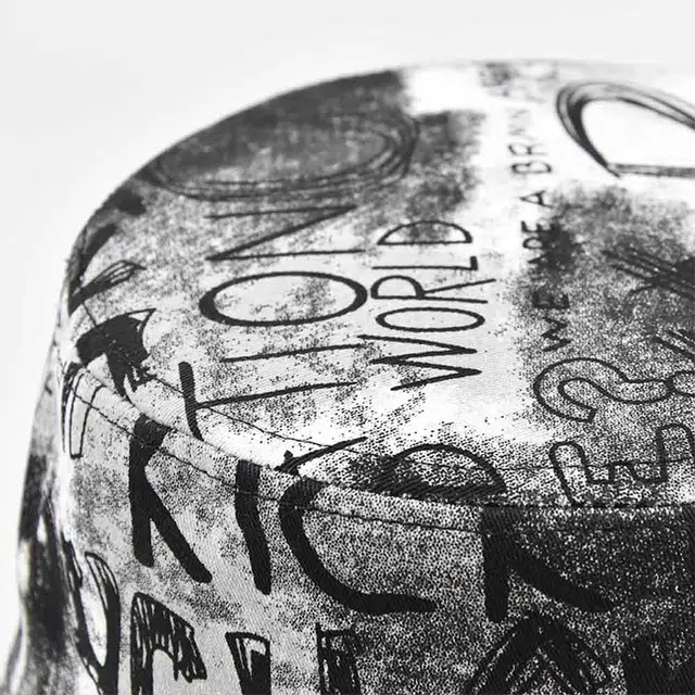 俞兆林 春夏季韩式时尚扎染涂鸦彩绘遮阳街头潮流防紫外线骑车户外出游遮脸百搭 棉 渔夫帽 男款