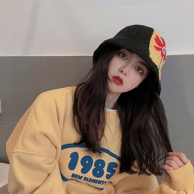 俞兆林 日系复古镂空花朵甜美百搭显脸小 棉 渔夫帽 男女同款情侣款