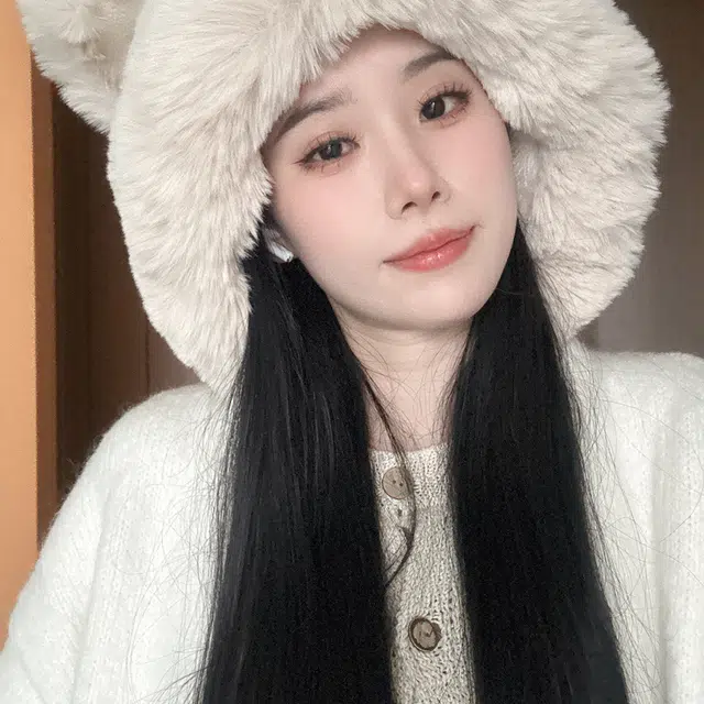 俞兆林 日系甜美可爱狐狸耳朵绑带套头护耳 腈纶 绒线帽 女款