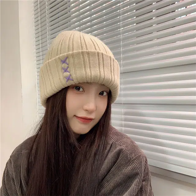 俞兆林 韩版秋冬时尚简约针织保暖防寒 腈纶 绒线帽 男女同款情侣款