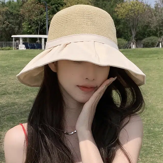 俞兆林 韩系街头出行时尚高级感小清新防紫外线防晒大帽檐显脸小 棉 渔夫帽 女款