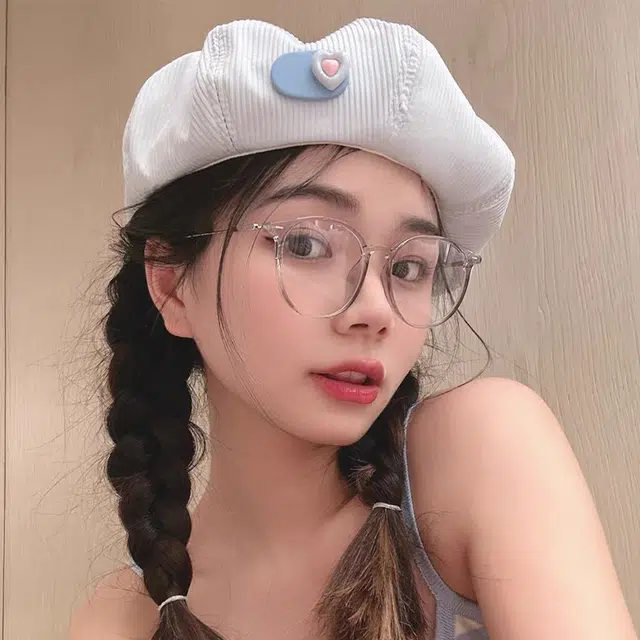 俞兆林 日系甜美爱心多巴胺元气薄款春夏出游学生时尚百搭显脸小画家帽 腈纶 贝雷帽 女款