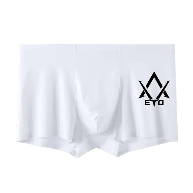 兰缪 中腰无痕薄款冰丝透气舒适轻薄平角内裤 男款