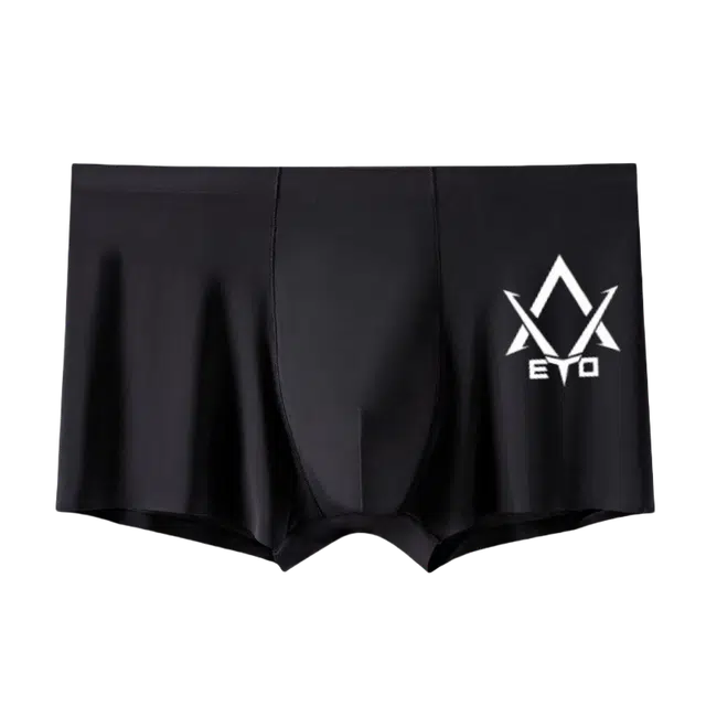 兰缪 中腰无痕薄款冰丝透气舒适轻薄平角内裤 男款