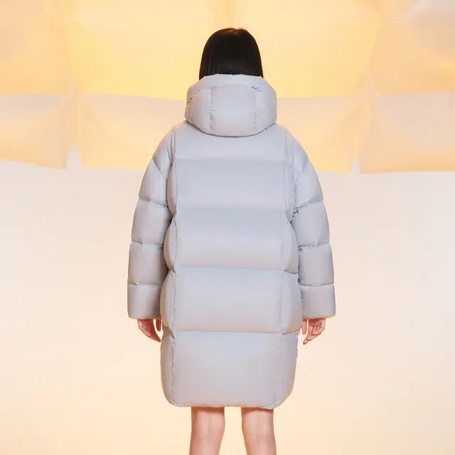美力城 三防中长款鹅绒羽绒服 男女同款