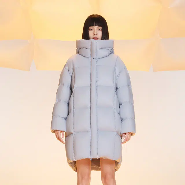 美力城 三防中长款鹅绒羽绒服 男女同款