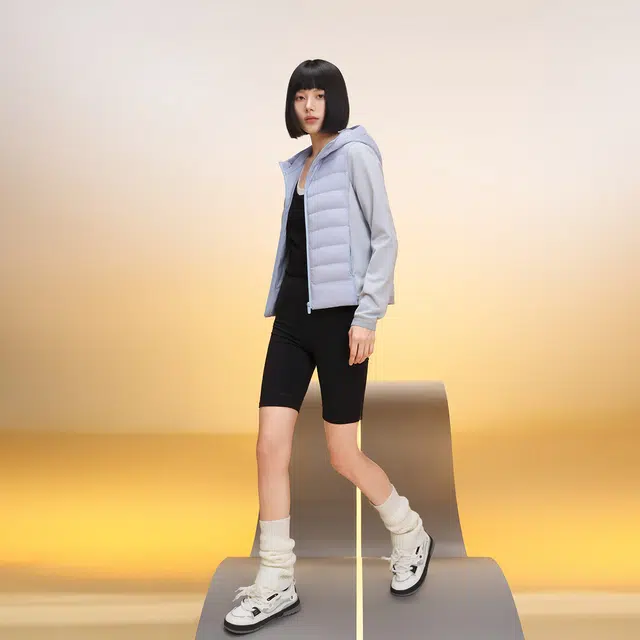 美力城 轻薄短款三防面料修身显瘦保暖羽绒服 男女同款