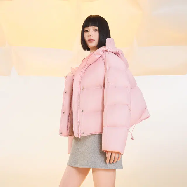 美力城 泡芙面包服短款加厚鹅绒羽绒服 男女同款