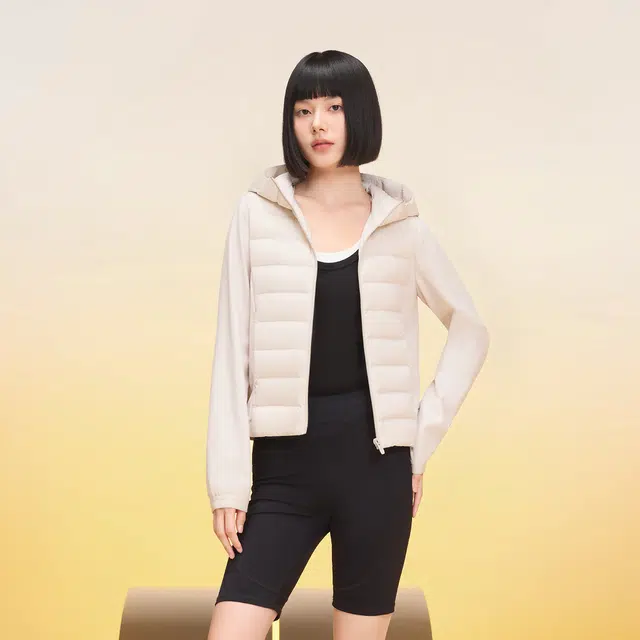 美力城 轻薄短款三防面料修身显瘦保暖羽绒服 男女同款