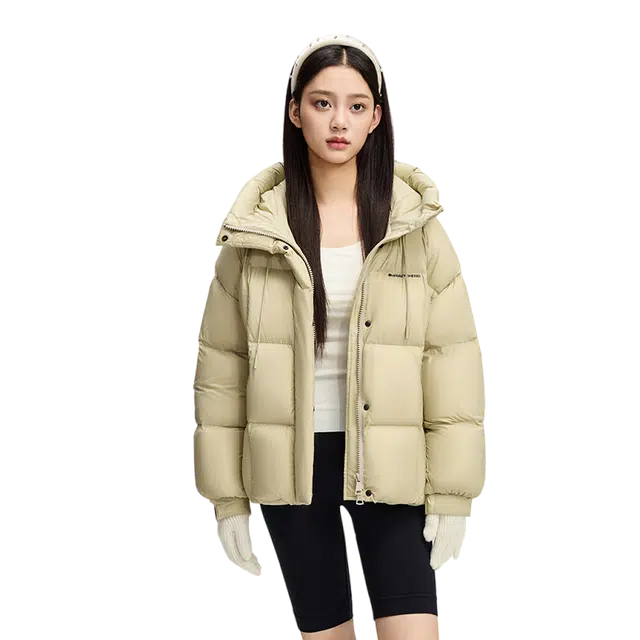 美力城 保暖简约短款羽绒服 男女同款