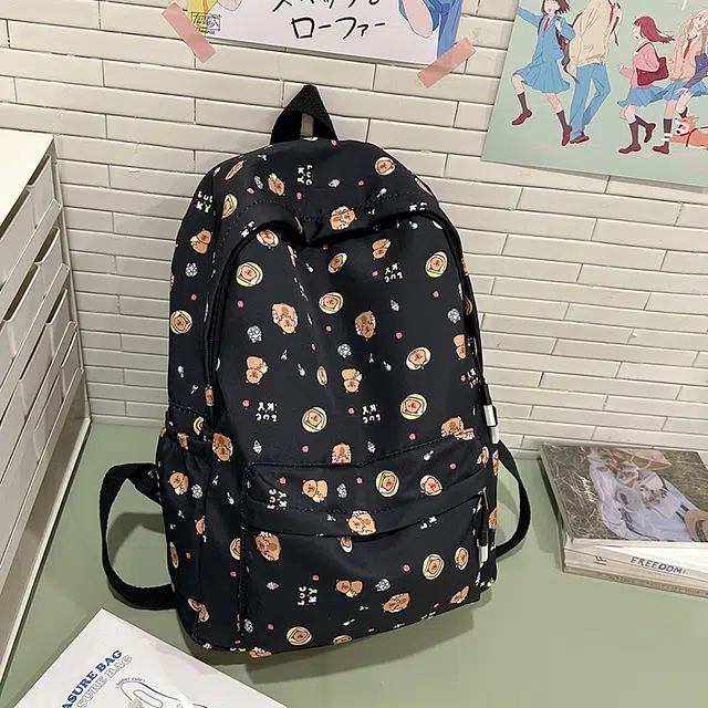 雅鹿 高颜值多层慵懒风碎花便携式可折叠出行 尼龙 双肩包 女款 多色