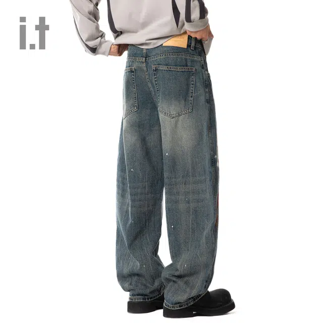 CHOCOOLATE Cat Whisker Straight Leg Jeans