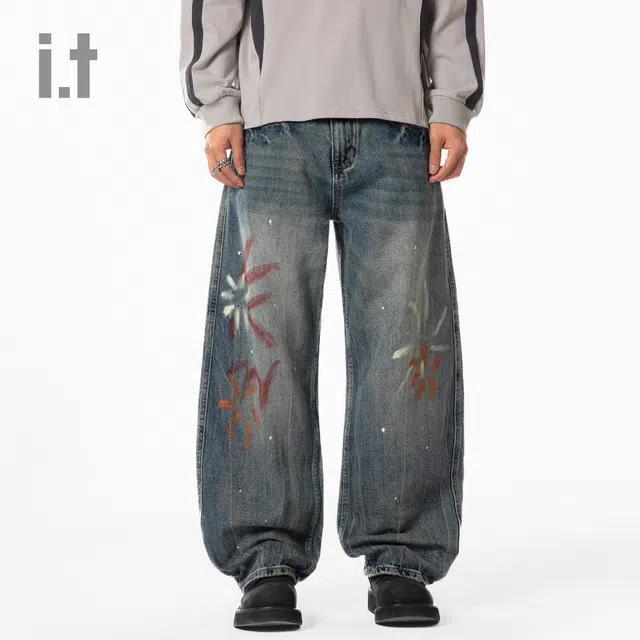 CHOCOOLATE Cat Whisker Straight Leg Jeans