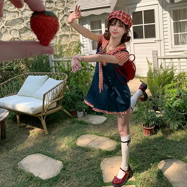费尔岛上的猫 通勤百搭舒适时尚潮流之选短袖连衣裙 女款
