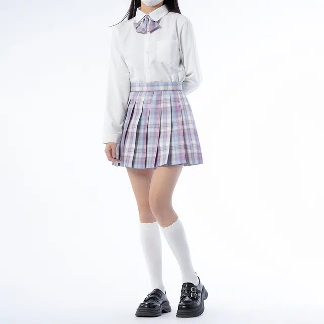 日暮星河 学院风百褶裙日系格裙制服 女款