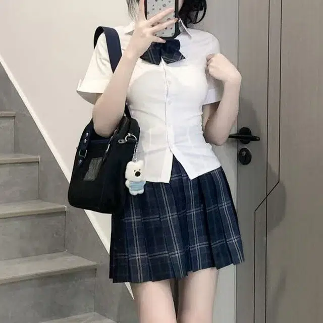日暮星河 简约舒适时尚休闲百搭衬衫套装 女款