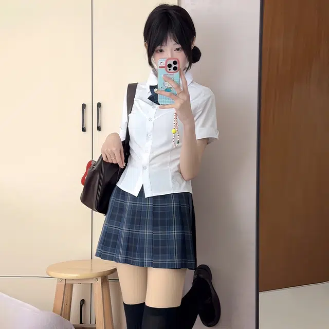 日暮星河 简约舒适时尚休闲百搭衬衫套装 女款