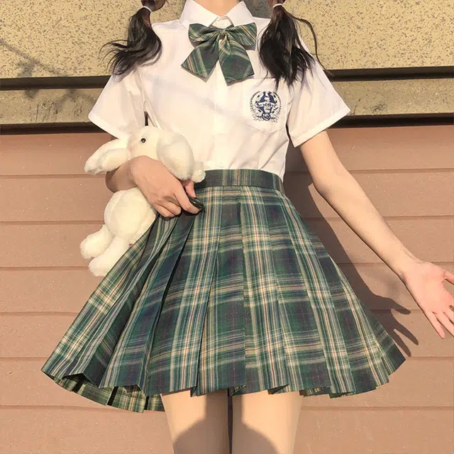 日暮星河 学院风甜美百搭款半身裙制服 女款