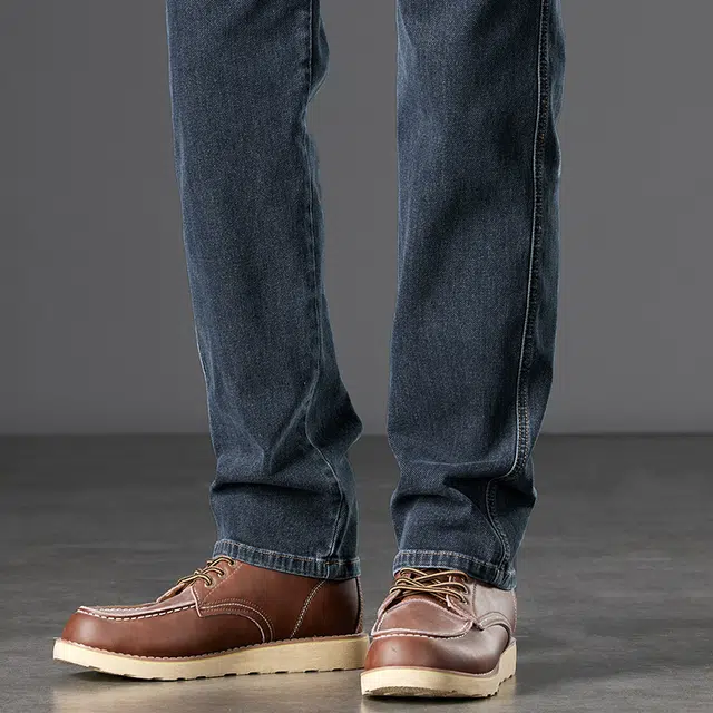 么宁 简约百搭直筒裤舒适透气耐穿耐磨个性时尚运动休闲牛仔裤 男女同款