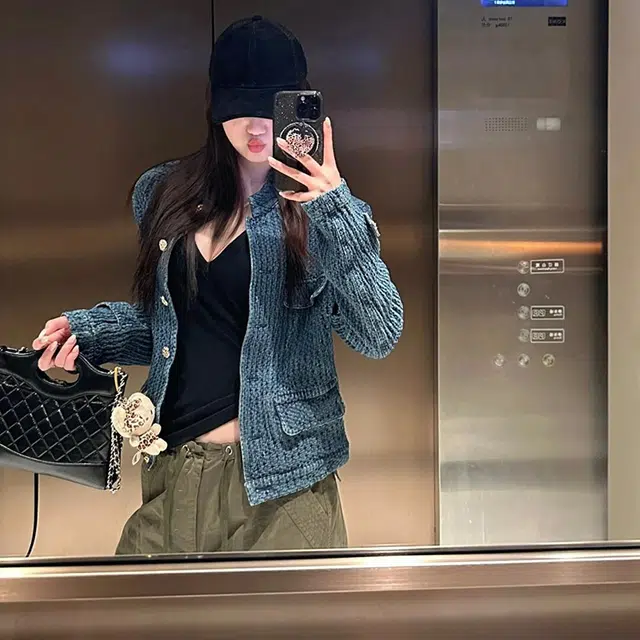 如续 潮流立领小香风牛仔外套高级感气质时尚舒适休闲百搭短款夹克 女款