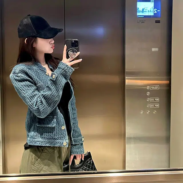 如续 潮流立领小香风牛仔外套高级感气质时尚舒适休闲百搭短款夹克 女款