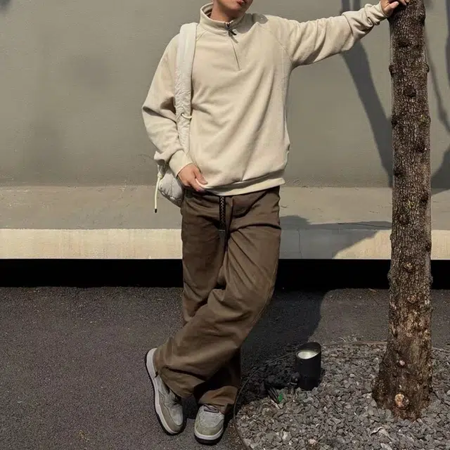 如续 高质量老钱风简约开衫半拉链男立领保暖休闲年轻外套针织衫 男女同款