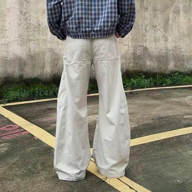 如续 美式复古解构多口袋弯刀工装裤潮牌设计感宽松阔腿休闲长裤子牛仔裤 男女同款